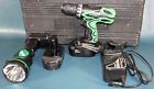 Ds180vf3 Drill Flashlight Hitachi 2 Kit 1 18v " Driver Combo Cordless Ub18d