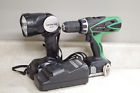 18dsfl Dv Hitachi Hammer Drill Light Combo Kit Charger And Batteries