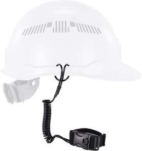 Ergodyne 690000123955 Coiled Lanyard With Buckle End No Snag Design Easily Attaches To Hard Hat Or