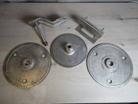 T-432 Foley Belsaw Vintage Lathe Face / Grinding Plates 8 Inch - 9.5 And Bracket