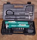 G8592 Grizzly Rechargeable Flashlight Screwdriver Sockets Bits Power Tools Vtg