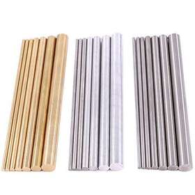 Glarks 603935399418 21pcs 3 Sets Of Metals Round Rod Lathe Bar Stock For Diy Craft Tool Diameter