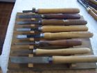 1spearpt Gouges1 Skews 3 Parting Wood 8 Mixed Group Chisels 1 2 Lathe