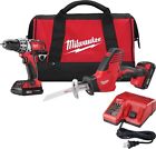 2696-22ct " Hackzall Milwaukee 1 18v Set Drilldriver Li-ion M18 Combo Cordless 2