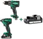 Kc18dbfl2s Hitachi Lithium Ion Brushless Cordless Combo Kit