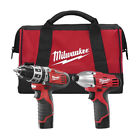 2497-82 Kit 2-tool 12v Milwaukee M12 Combo Li-ion