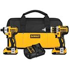 Dck286d2 Lithiumion Impact Dewalt Brushless Compact 20vmaxxr Hammerdrill Driver