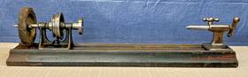 1885-1922 Millers Falls Co. Goodell Antique Treadle Lathe Headstock Tailstock Bed