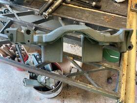 Milwakee 52-3477 Vintage Delta Millwakee Table Saw Cast Iron Top Under Carriage Ss#