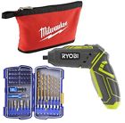 N-a Ryobi Cordless Screwdriver With Piece Drill Bit Set 809787505087