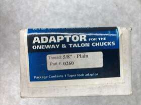 Oneway 0260 Threaded Adaptor For Talon Chuck - #0260 5/8 Inch Plain