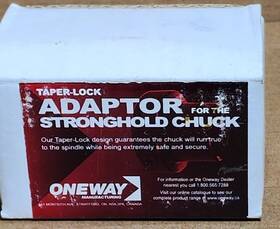 Oneway Mfg 0303 #0303 For Stronghold Chuck 1-1/2 X8 Tpi Right-hand Taper-lock Adapter