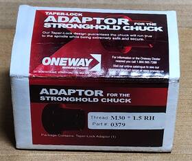 Oneway One-0379 Threaded Adaptor For Stronghold Chuck - M30x1.5tpi Rh Part # 0379
