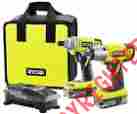 P1831 Ryobi New One 18v Li-ion Cordless Impact Wrench Driver Combo Kit 033287169412