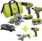 P1837-p423-p261 Ryobi One Cordless Brushless Combo Kit 0033287179992