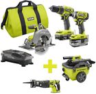 P1837-p517-p770 Ryobi One Tool Kit Brushless Reciprocating Saw Vacuum 0033287180080