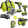 P1837-p524-p770 Ryobi One Cordless Brushless Combo Kit P1837-p524-p770 Ryobi One Cordless Brushless Combo Kit