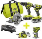 P1837-p601-p450 Ryobi One Cordless Brushless Combo Kit 0033287180295