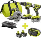 P1837-p746-p122 Ryobi One Cordless Brushless Combo Kit 0033287180042