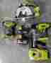 P1878 Ryobi 18v Lithium Ion Drill Circular Saw Impact Driver Combo Kit Model