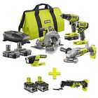 P1980n-p340-p122 Ryobi Power Tool Combo Kit Lithium Ion Bits 0033287180899