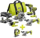 P1980n-p423-p524 Ryobi Brushless Combo Kit Angle 0033287180653