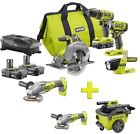 P1980n-p423-p770 Ryobi Cordless Angle Grinder Wet Dry Vacuum 0033287180714