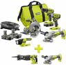 P1980n-p517-p423 Ryobi Cordless Brushless Combo Bonus Reciprocating Saw Angle Grinder
