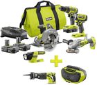P1980n-p517-p746 Ryobi Angle Grinder Saws Drill Impact Driver Radio 0033287180868