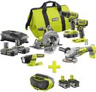 P1980n-p746-p122 Ryobi Lithium Cordless Combo Kit Hybrid Stereo Charger 0033287180585