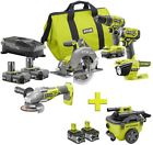 P1980n-p770-p122 Ryobi Angle Grinder Circular Saw Drill Impact Driver 0033287180707