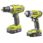 P209-p235 Ryobi Volt One Lithium Ion Drill And Impact Driver Combo