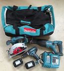 Piece Makita 3 Tool Set Combo Li-ion Cordless 18-v Drill-saw-reciprocating-saw 088381095259