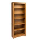 Odl-3277-k Prepac Durable Odl-3277- 6-shelf 77 Wood Brown Bookcase Edenvale Light .