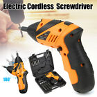 Qil1253782 Pro Rechargeable Wireless Cordless Electric Screwdriver Drill Kit 6247817888382