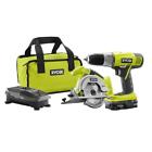 R825 Ryobi One Volt Starter Combo Kit Drill And Circular Saw