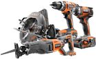 R96211 Ridgid Power Tool Combo Kit Cordless Brushless 0648846071459