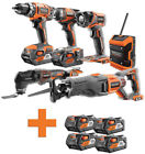 R9641-ac840087p-ac840087p Ridgid Tool Combo Lithium Ion Cordless Drill Driver 0648846072647