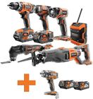R9641-r86011b-ac840087p Ridgid Cordless Combo Kit Batt And Charger 0648846072678