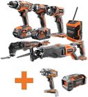 R9641-r86011b-r84087 Ridgid Drill Impact Radio Reciprocating Saw 0648846072821