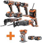 R9641-r86044b-ac840087p Ridgid Combo Kit Cordless Charger Brushless Trim Router 0648846072739