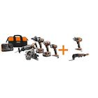 R9652-r86011b-r862005 Ridgid Power Tool Combo Kit Cordless Brushed Motor 0648846070667