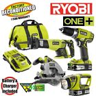 Zrp1877 Reconditioned 18v P1877 Kit Li-ion Ryobi Cordless 4-tool Combo