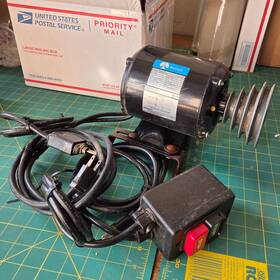 62-138 Rockwell 1/2 Hp Electric Motor 115 Volt 1725 Rpm Delta 11 Inch Wood Lathe