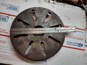 Mcl-436 Rockwell/delta Original 10 Inch Face Plate 2-1/4 -8 Tpi