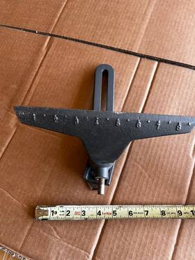 273-11 Sears Craftsman 273-12 273-6 Wood Lathe 9 Inch Turning Tool Rest Banjo 5/8 Post