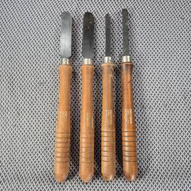 928525 Sears Craftsman Set Of 4 High Speed Steel Wood Turning Chisels 14-15 Inch