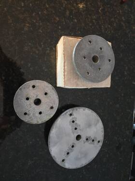 Shopsmith 1218.00 6 Inch 3.75 Cast Aluminum Disc Sanding Wheel Plate 5/8 Bore Fits