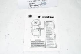 Shopsmith 502752 Mark V User Manual - 11 Inch Bandsaw Pages Original B/w