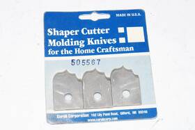 Shopsmith 505567 Mark V Molder Shaper Cutters Knives / Blades In Package -